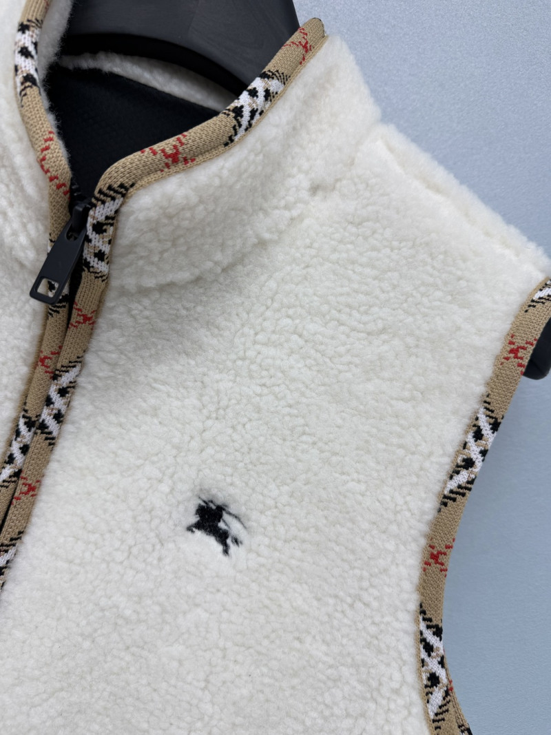 Жилет с воротником Burberry из искусственного меха