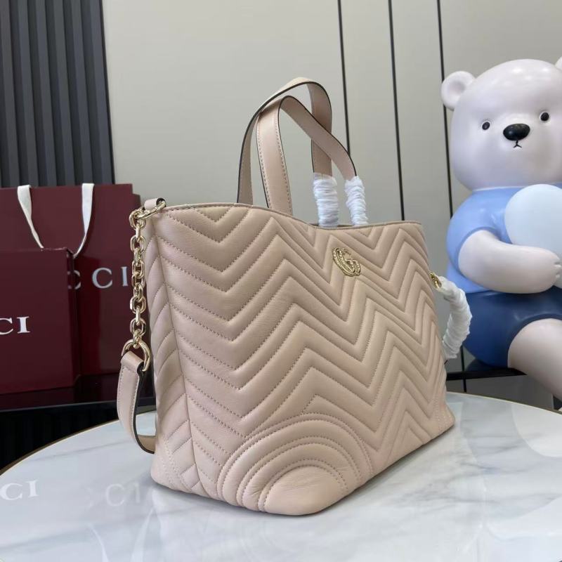 Сумка-тоут Gucci Marmont бежевая
