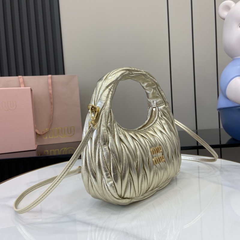 Сумка Miu Miu золотистая с ручкой