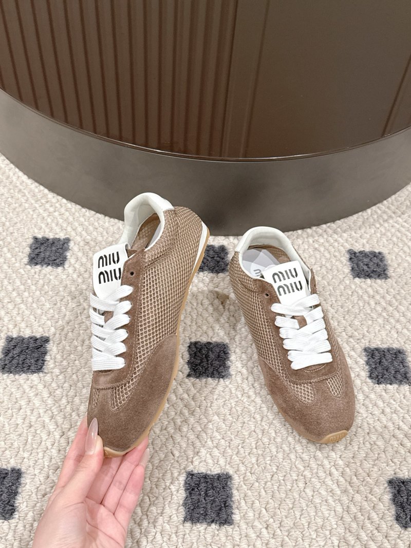 Женские кроссовки Miu Miu, сетчатая ткань