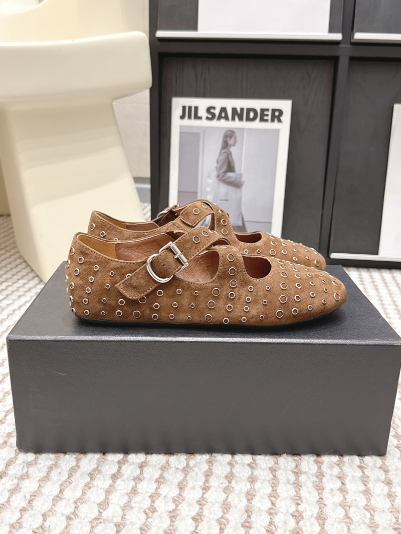 Туфли Alaia балетки из замши Alaïa