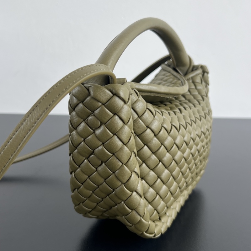 Мини-сумка из плетеной кожи с ручками Bottega Veneta