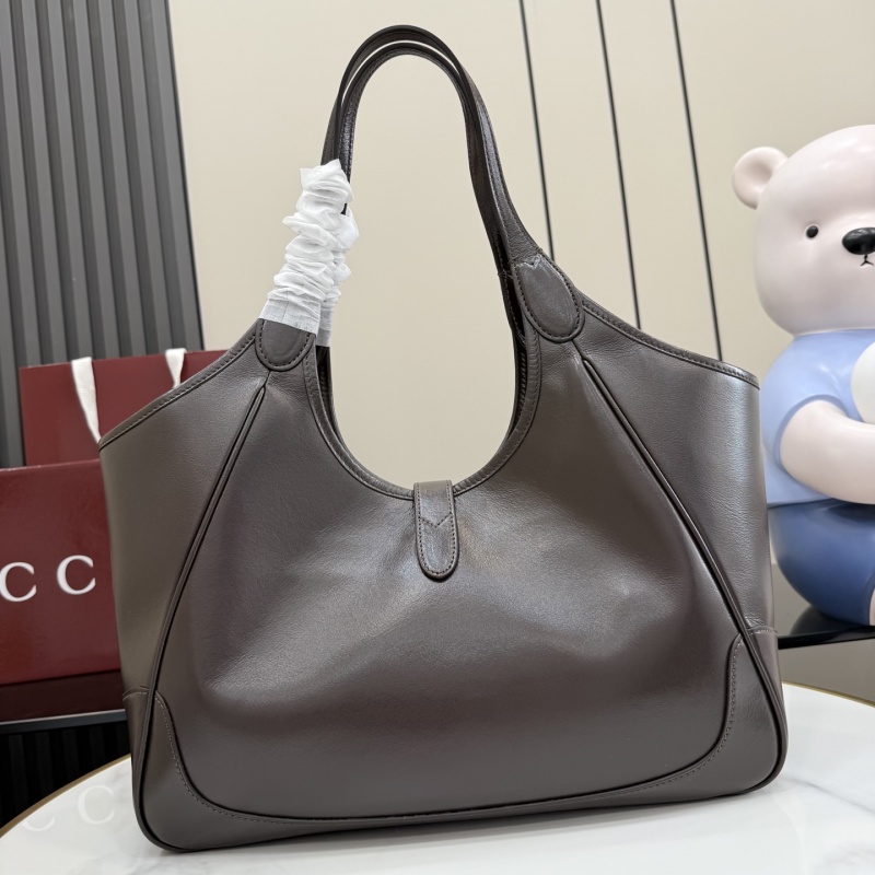 Сумка-тоут Gucci коричневая кожа