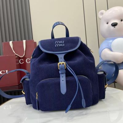 Рюкзак Miu Miu из синего кордура