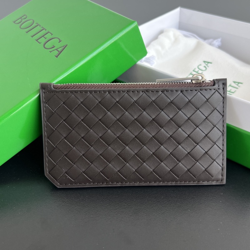 Мужской кожаный кошелек-визитница Bottega Veneta