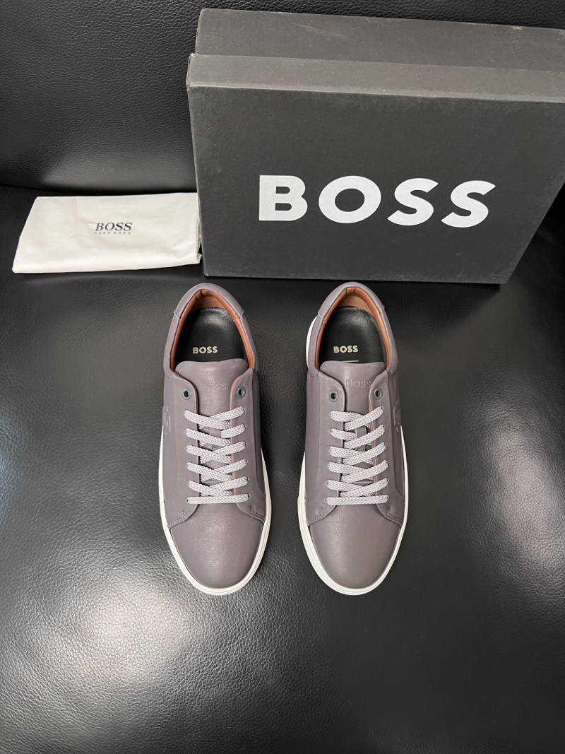 Мужские кожаные кроссовки BOSS