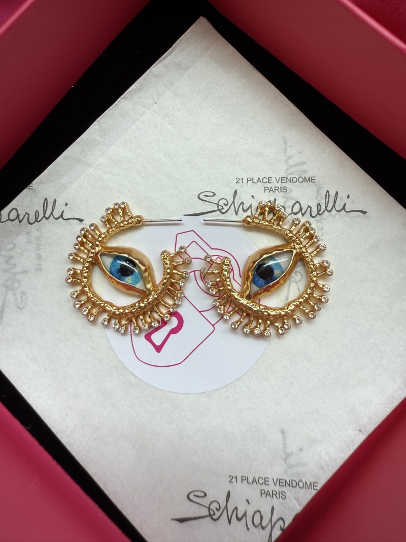 Серьги в форме глаз Schiaparelli