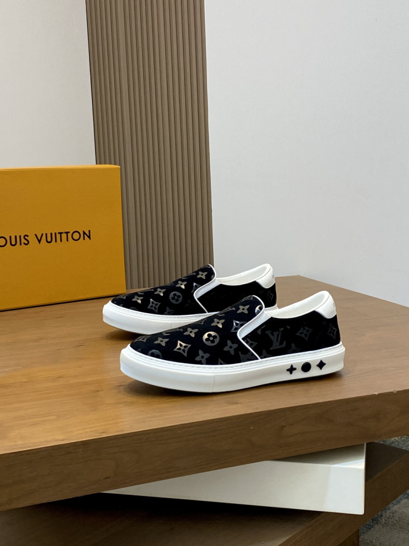 Мужские слипоны Louis Vuitton, чёрные