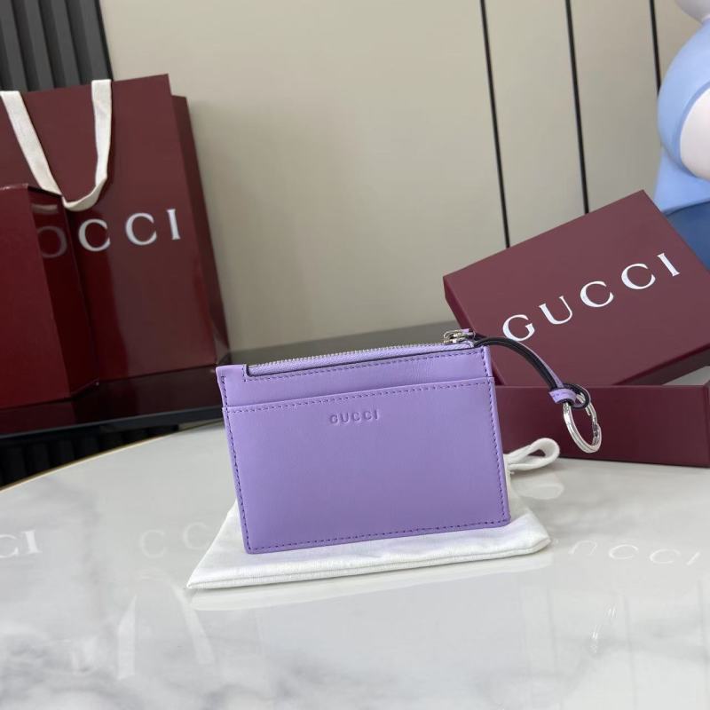 Портмоне Gucci фиолетовое с логотипом GG