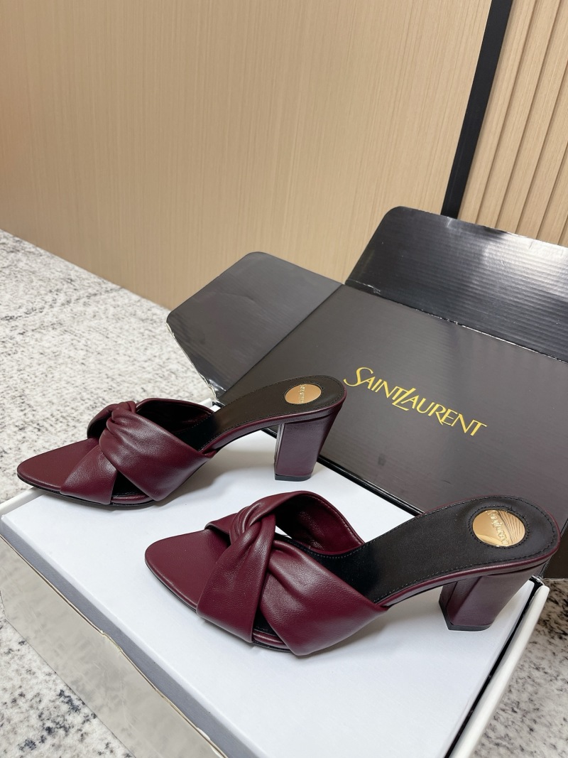 Женские мюли Saint Laurent