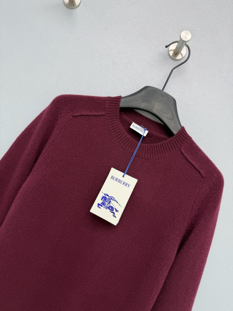Свитер Burberry из шерсти, бордовый