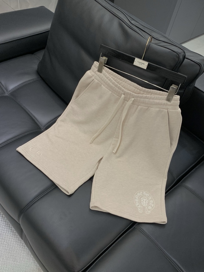 Мужские шорты с декоративным логотипом Chrome Hearts