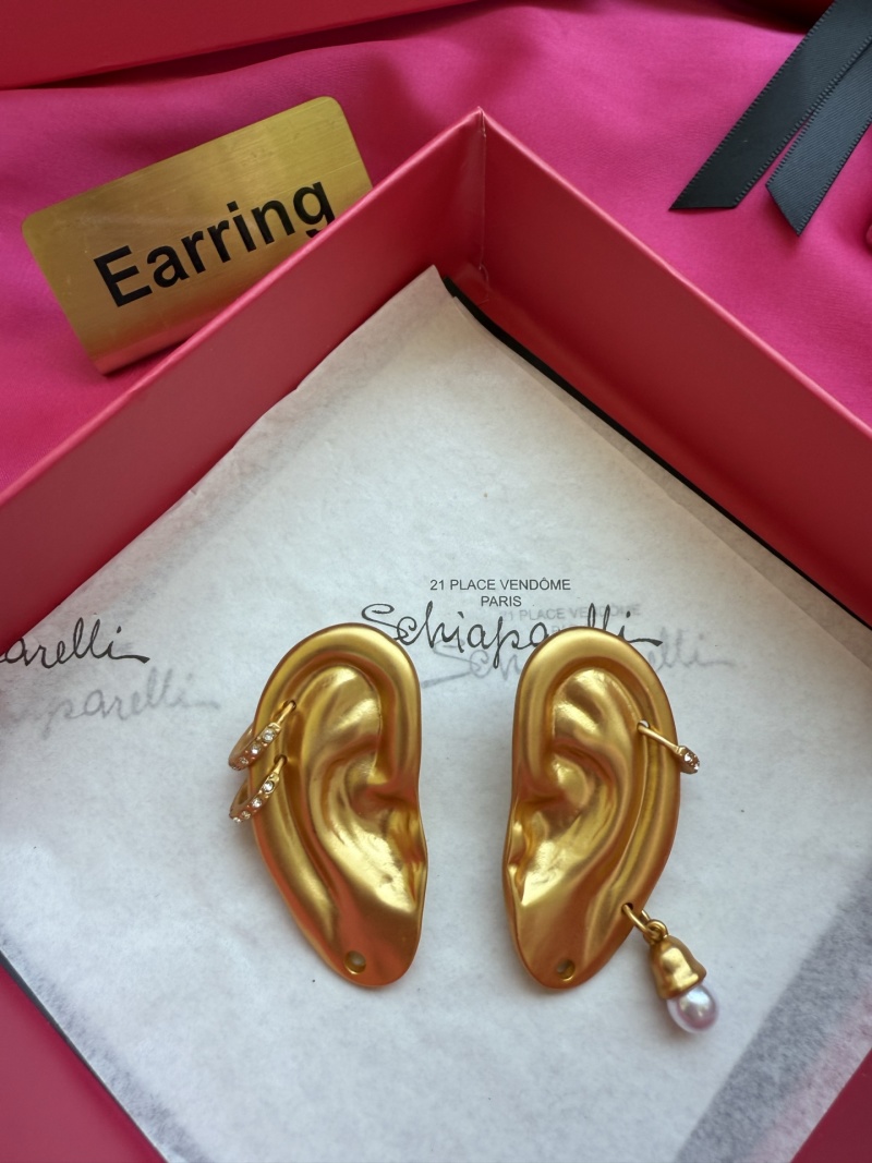 Серьги в форме уха с жемчугом Schiaparelli