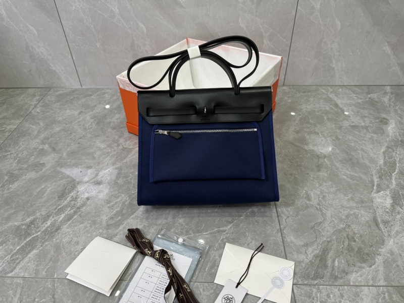 Сумка Hermes Herbag PM синего цвета Hermès