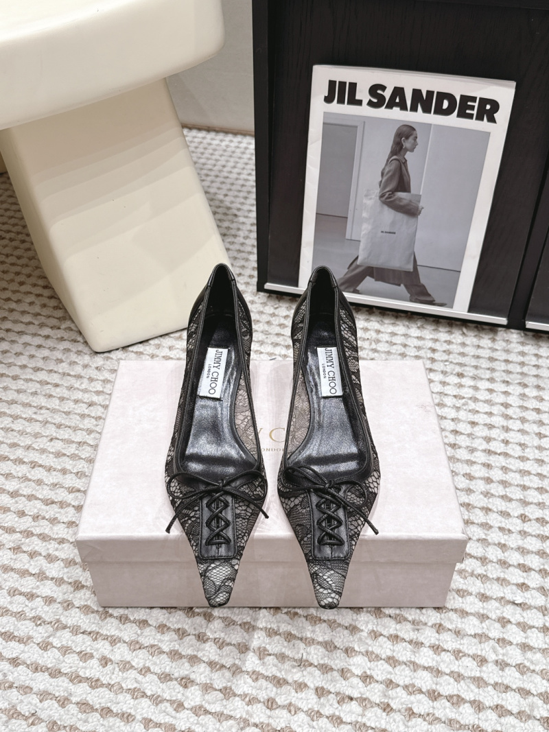 Женские туфли Jimmy Choo с кружевом