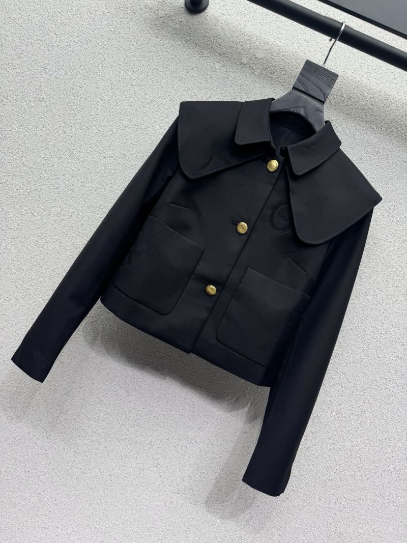 Женский короткий пиджак с широким воротником Gucci