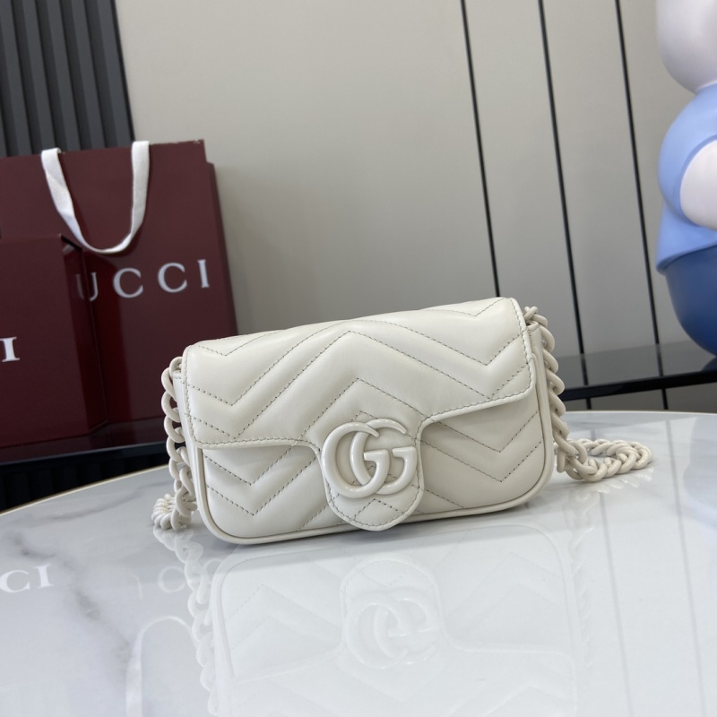 Сумка Gucci GG Marmont белая