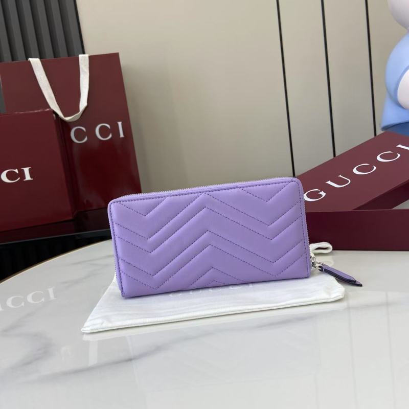 Портмоне Gucci фиолетовое с молнией