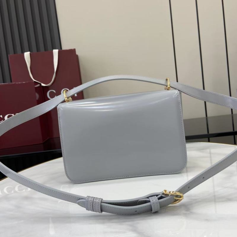 Сумка Gucci серая с замком Horsebit