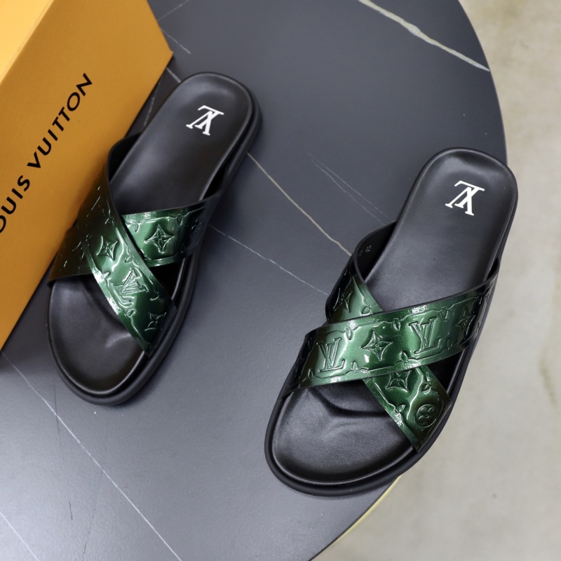 Мужские шлёпанцы с перекрёстным ремнём Louis Vuitton