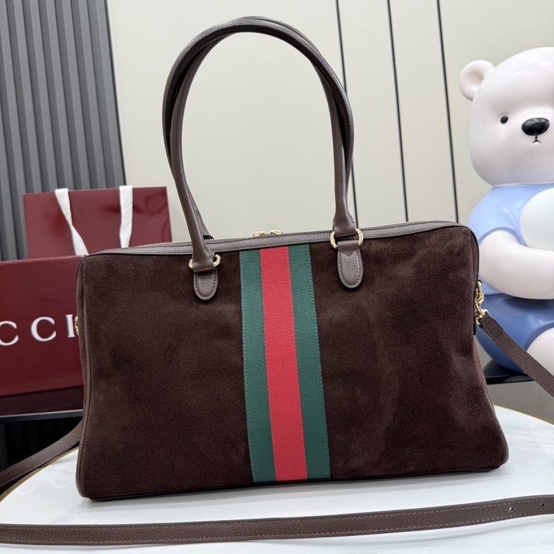 Сумка Gucci из замши с полосой