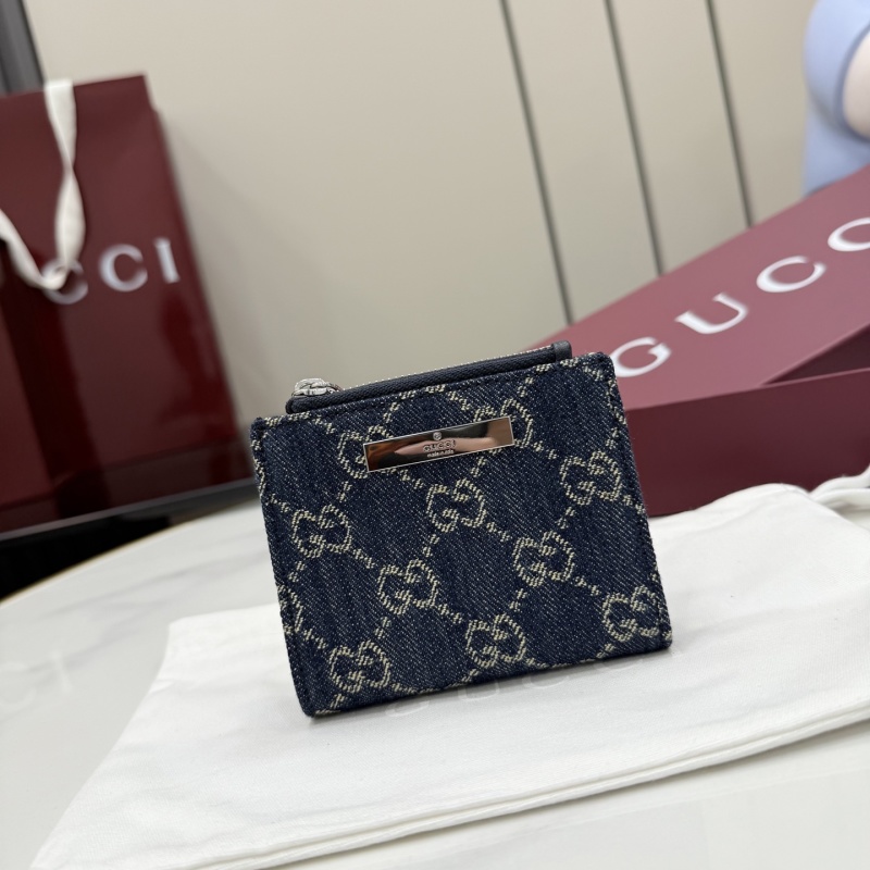 Портмоне Gucci из денима с логотипом
