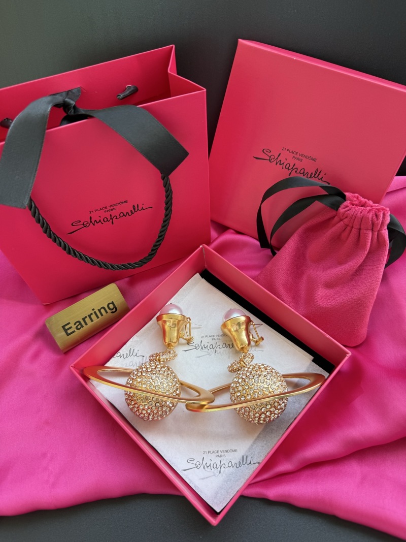 Серьги с жемчугом и кристаллами Schiaparelli