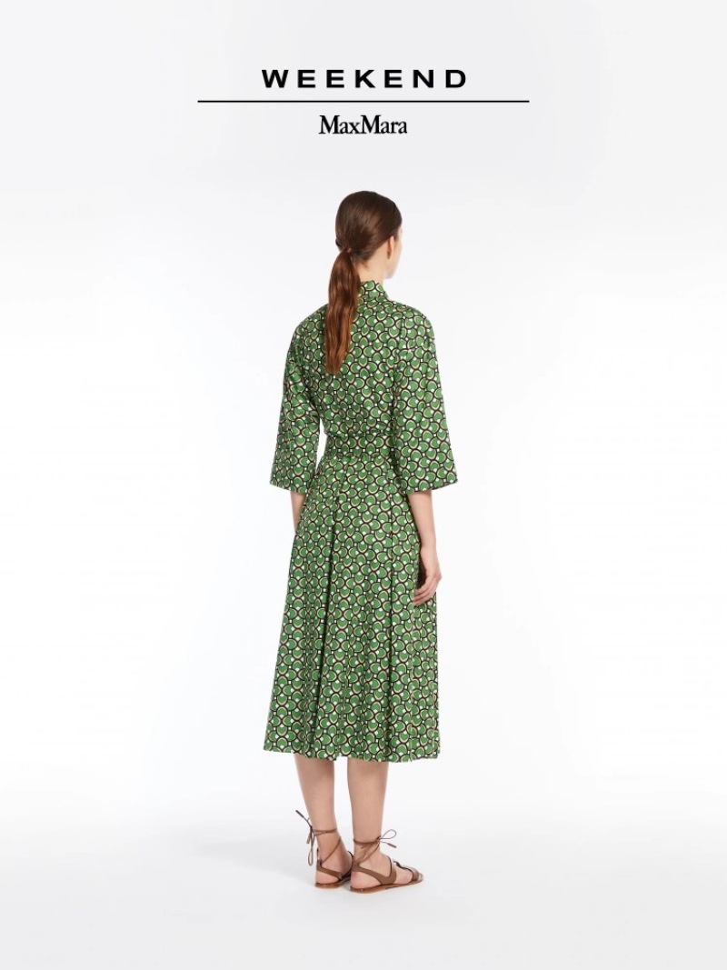 Платье-рубашка Weekend MaxMara с геометрическим принтом Без бренда