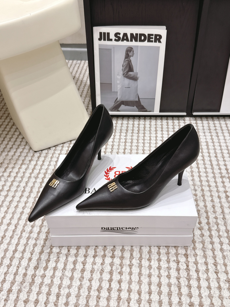 Женские туфли Balenciaga на шпильке, чёрные