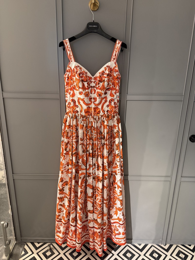 Повседневное платье с принтом Dolce & Gabbana