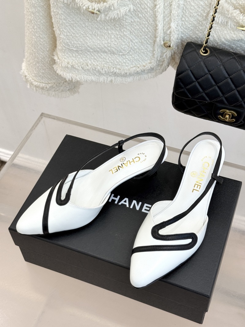 Женские туфли на каблуке с ремешком Chanel
