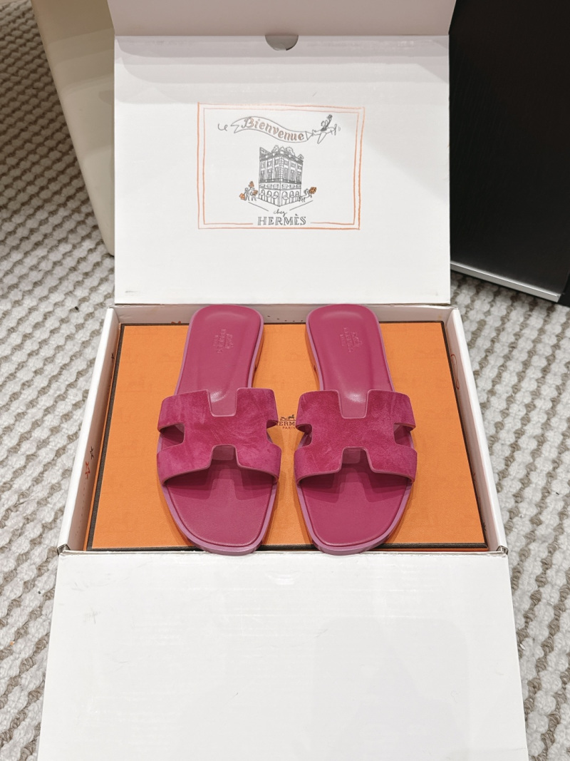 Женские шлёпанцы в стиле Hermès