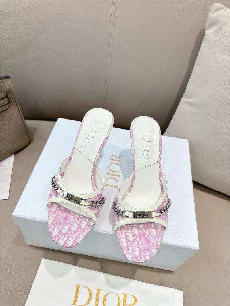Женские сабо Dior с цепочкой