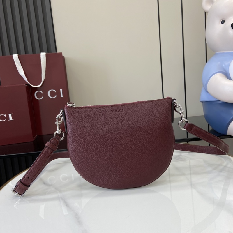Полумесяц Gucci бордовый