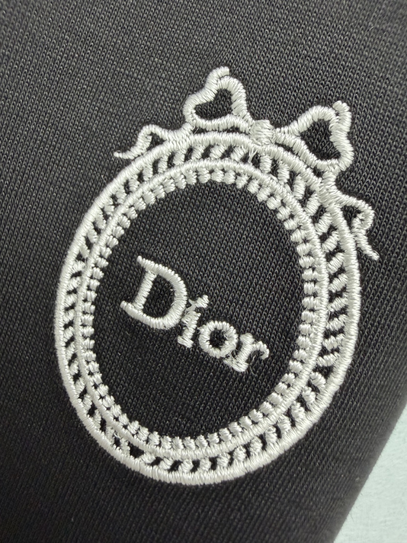 Чёрные брюки Dior с логотипом