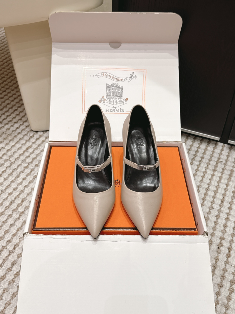 Женские черные босоножки с ремешком Hermès
