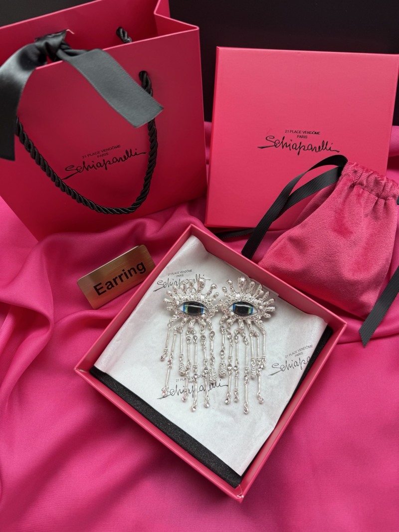 Брошь с глазом и кристаллами Schiaparelli
