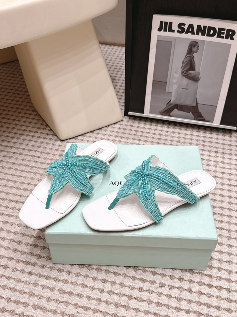 Сандалии AQUAZZURA с декором в виде звезды