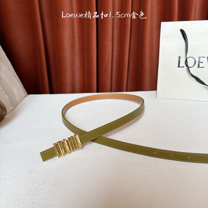 Ремень женский с геометрической пряжкой из натуральной кожи Loewe