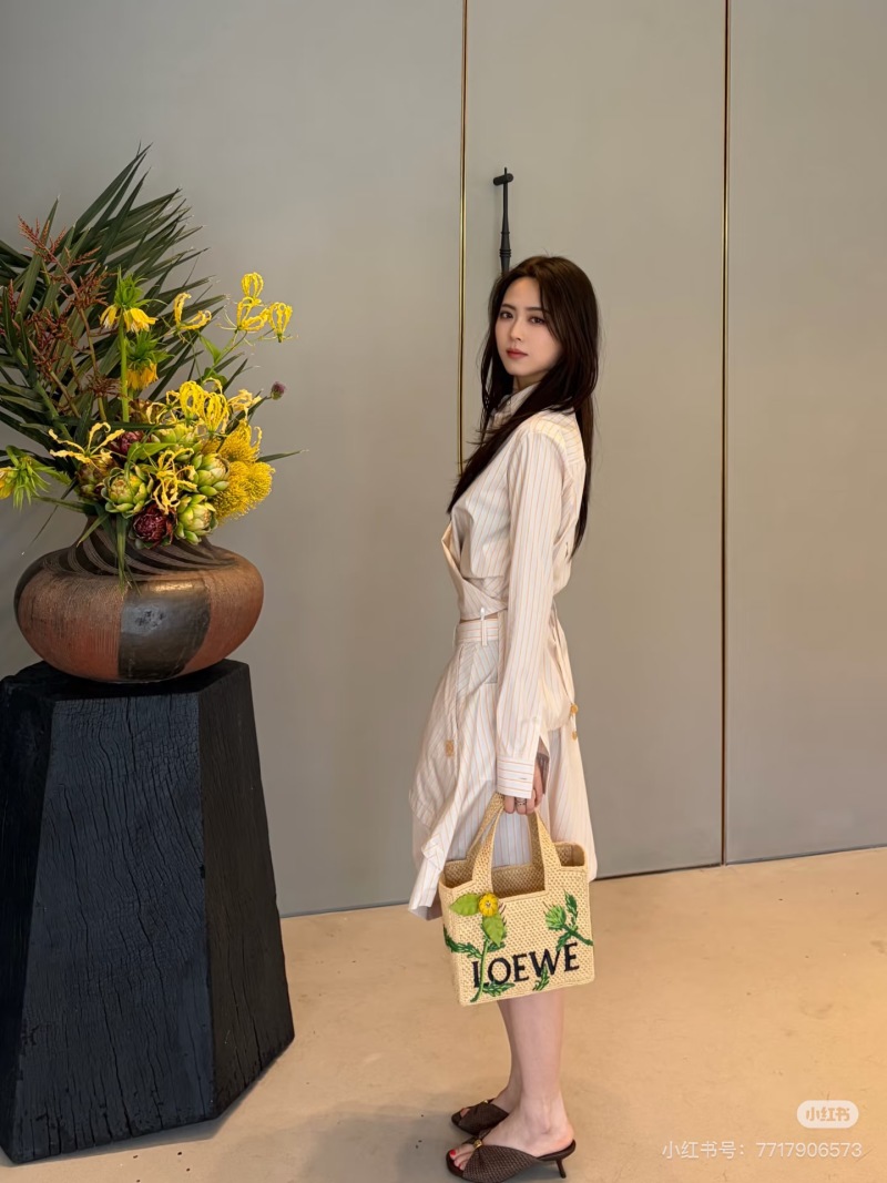 Штаны женские широкие хлопковые в полоску Loewe