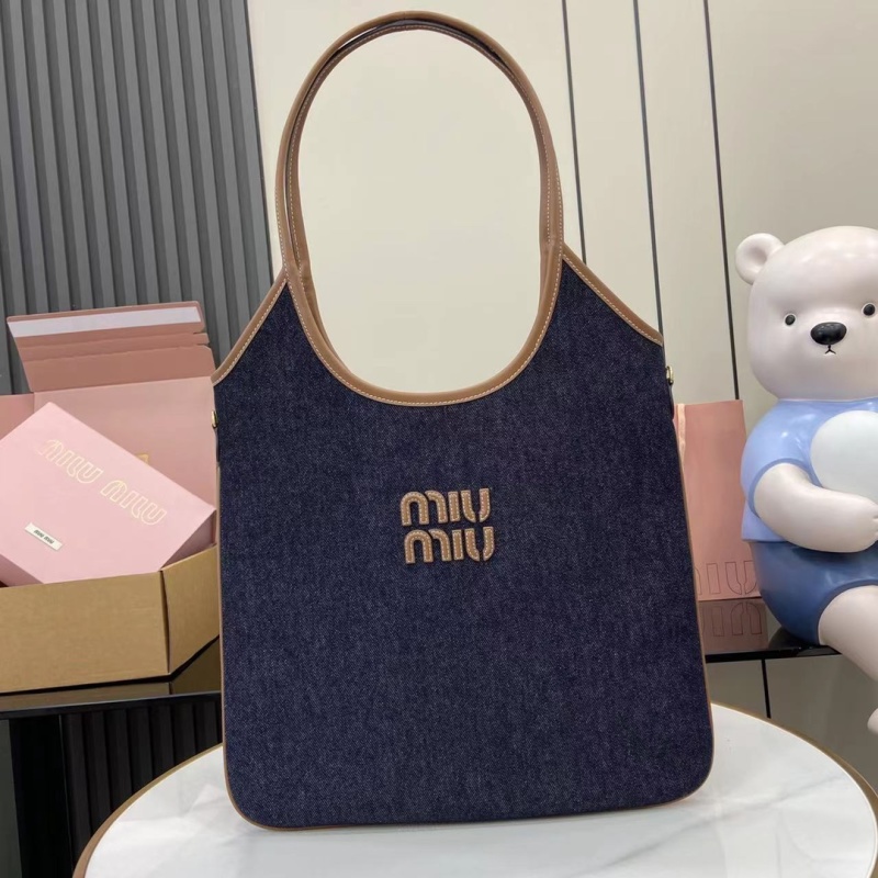 Сумка-тоут Miu Miu из денима