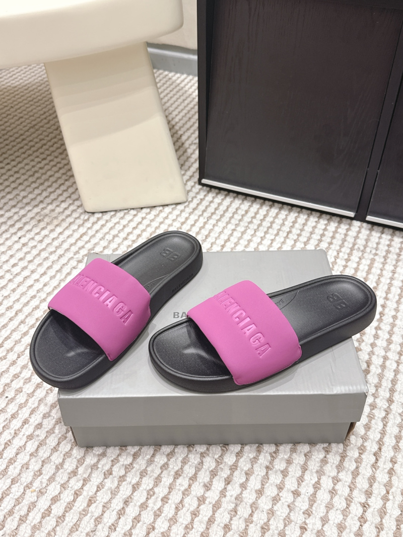 Босоножки Balenciaga с логотипом, розовые