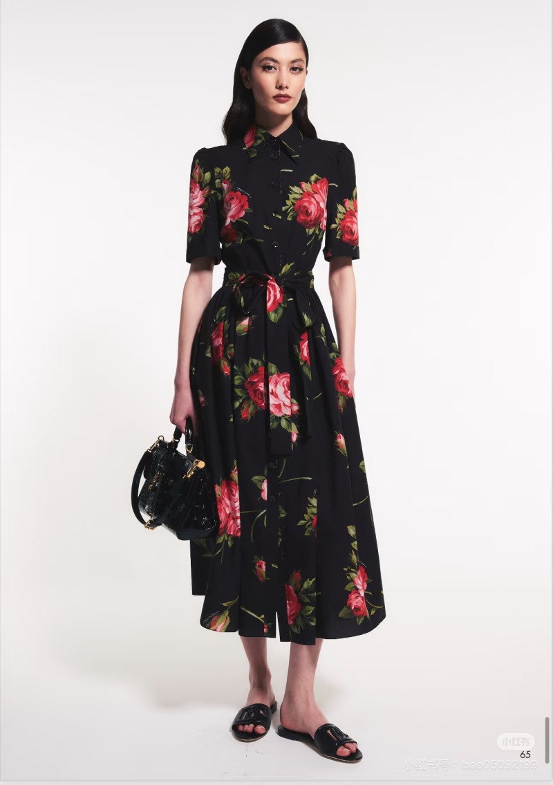 Повседневное платье с цветочным принтом Dolce & Gabbana