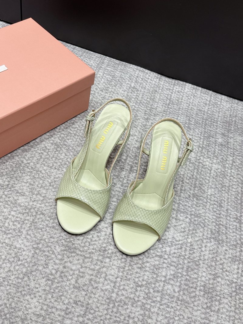 Мюли женские Miu Miu с отделкой