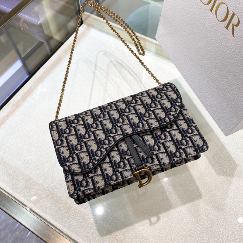 Dior Мини-сумка Oblique с цепочкой