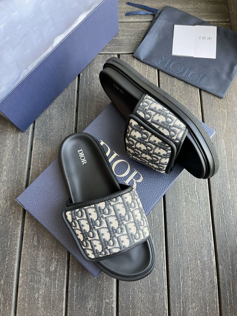 Мужские сандалии Dior с принтом Oblique