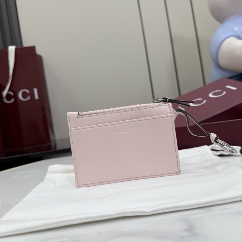 Портмоне Gucci розовое с логотипом