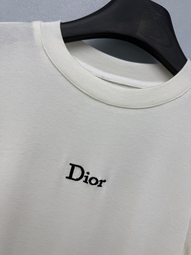 Белая футболка Dior с логотипом
