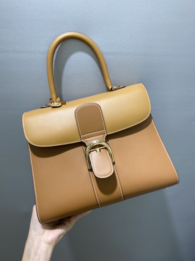 Сумка DELVAUX двухцветная карамель/коричневая