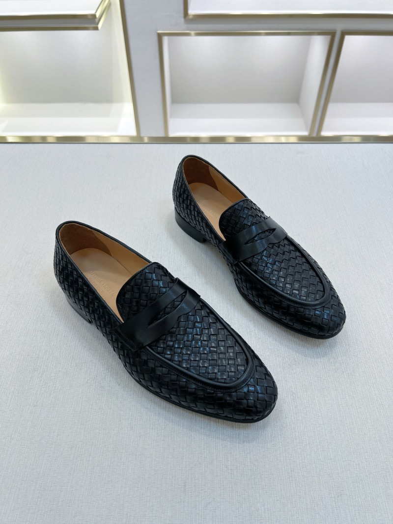 Боттега Венета мужские плетеные лоферы из кожи Bottega Veneta